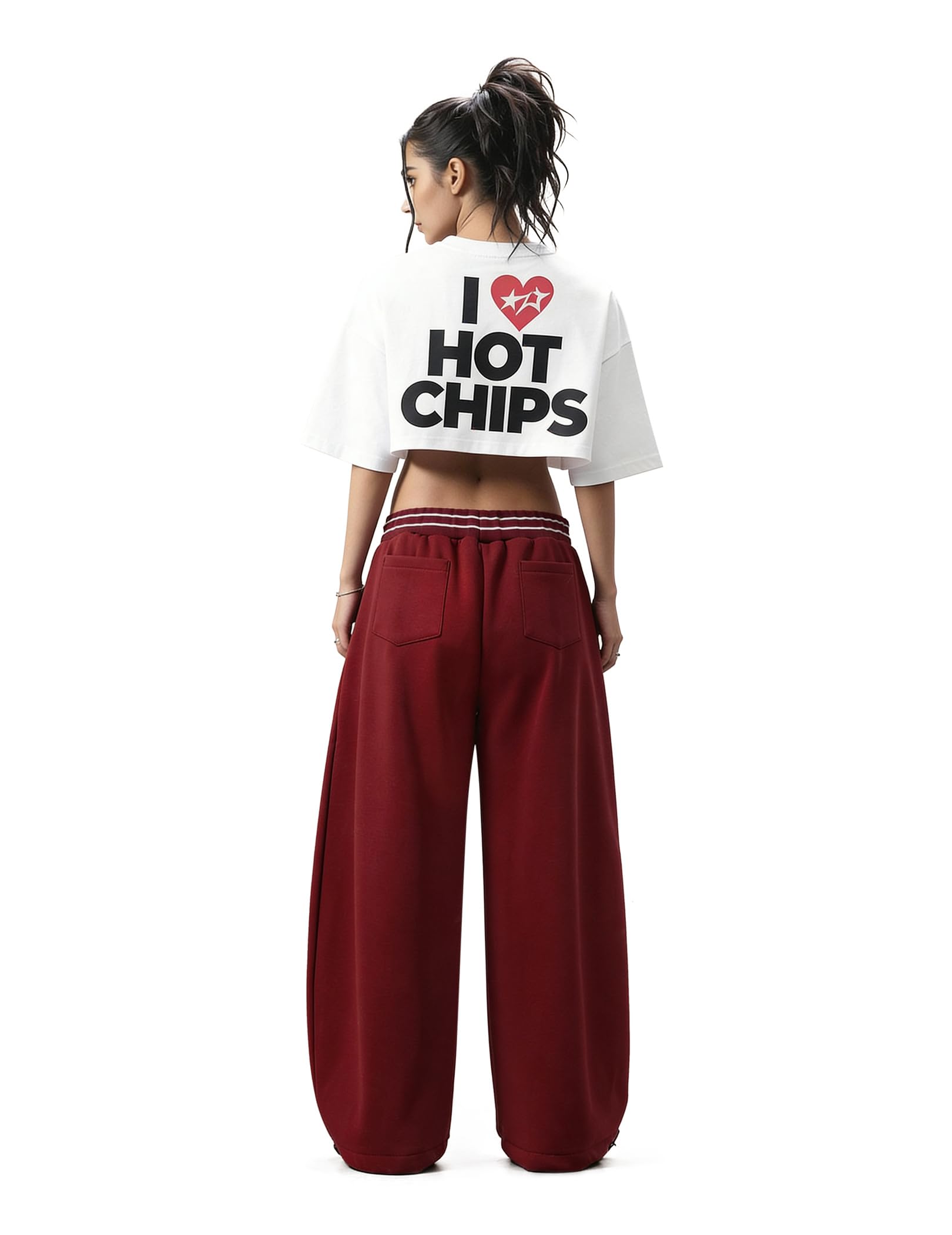 Aelfric Eden 77 Baggy Barrel Sweatpants Men Women Loose Fit Wide Leg Casual Y2K Elastic Drawstring Streetwear Casual Pants - Image 5