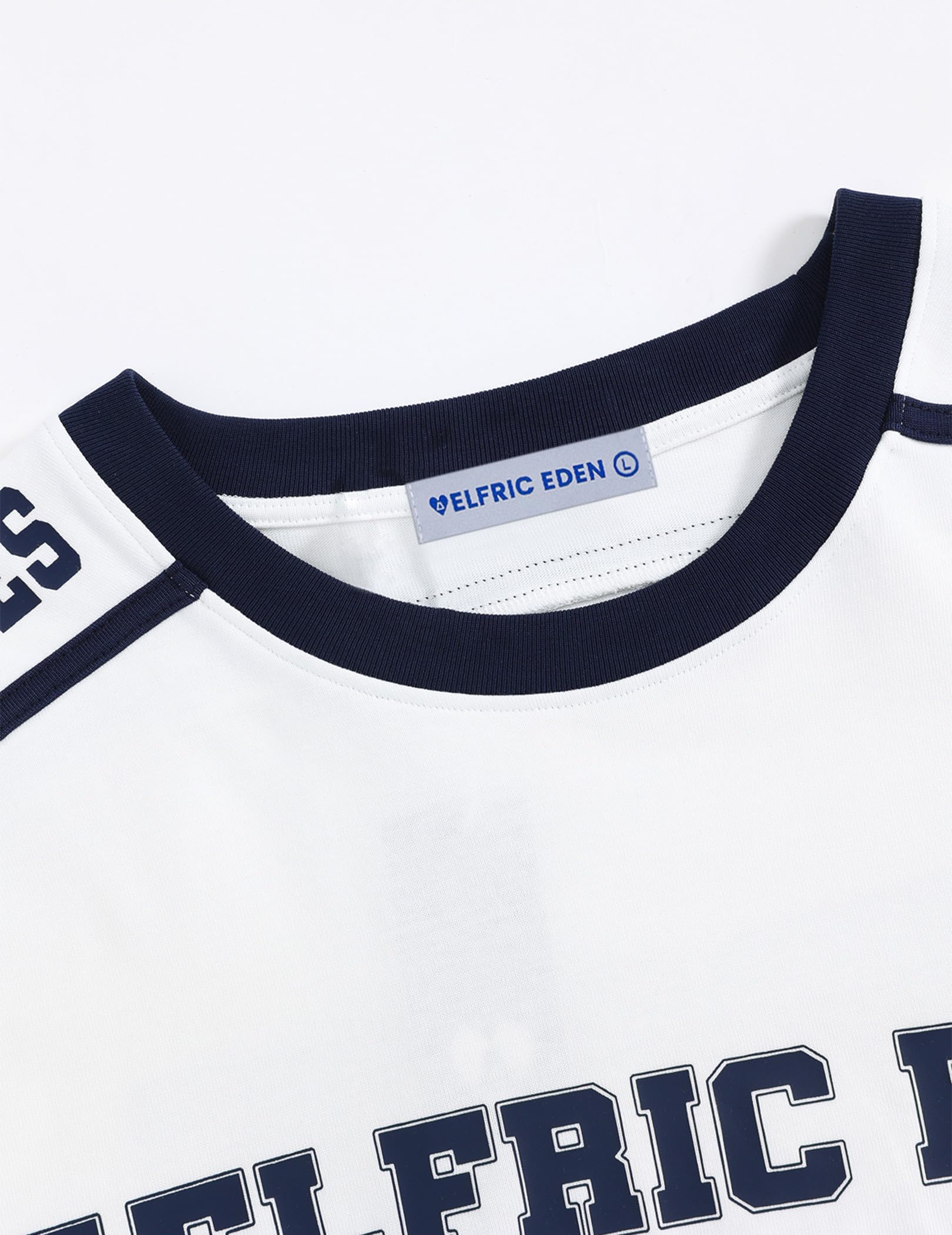 Aelfric Eden 77 Football Jersey Oversized Graphic T Shirts Short Sleeve Color Blocking Number Print Tee - Image 5