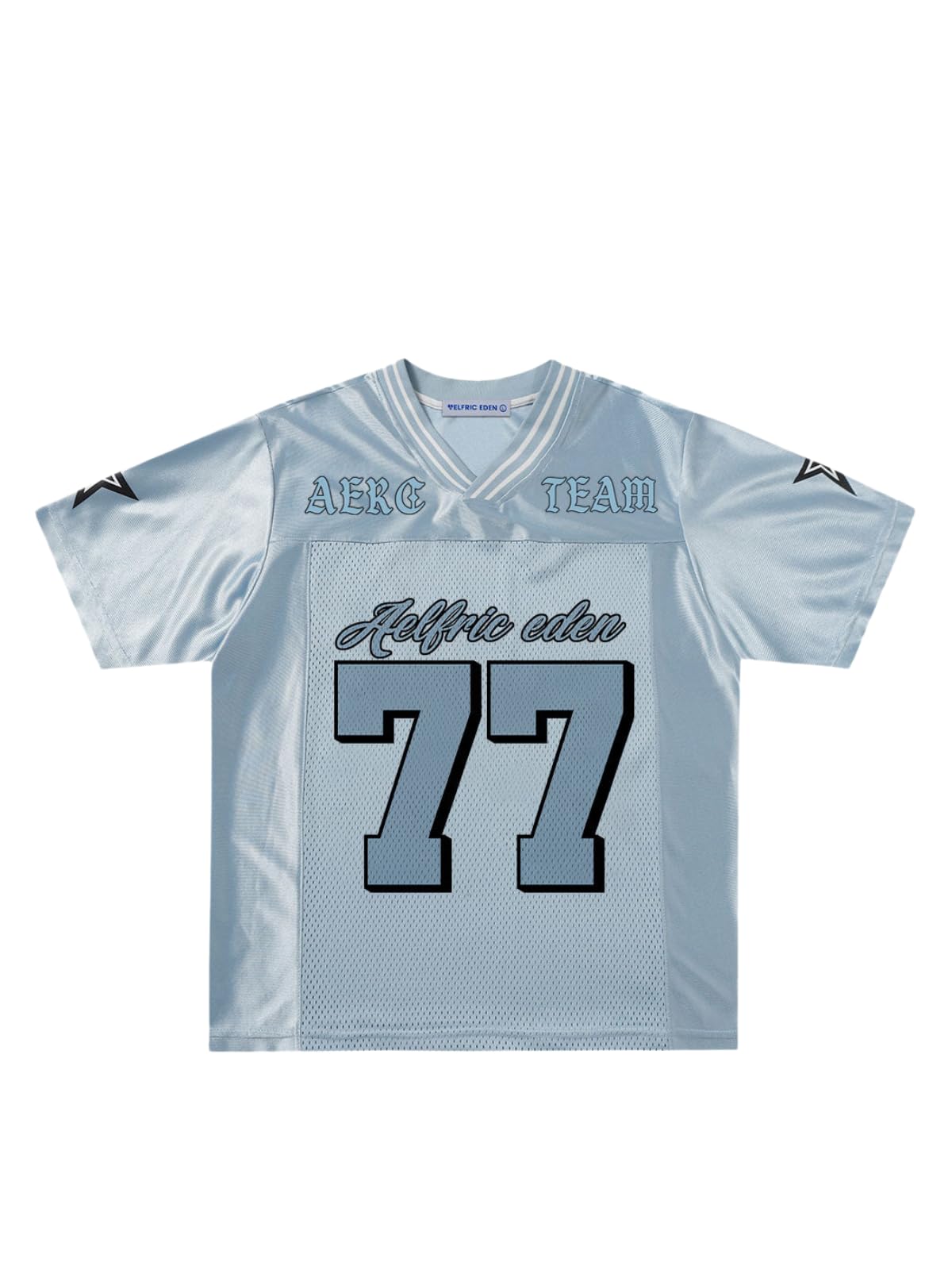 Aelfric Eden 77 Mesh Football Jersey Shirts Graphic Tee Printed Casual V Neck Tshirt Tees Streetwear Vintage Summer Top - Image 4