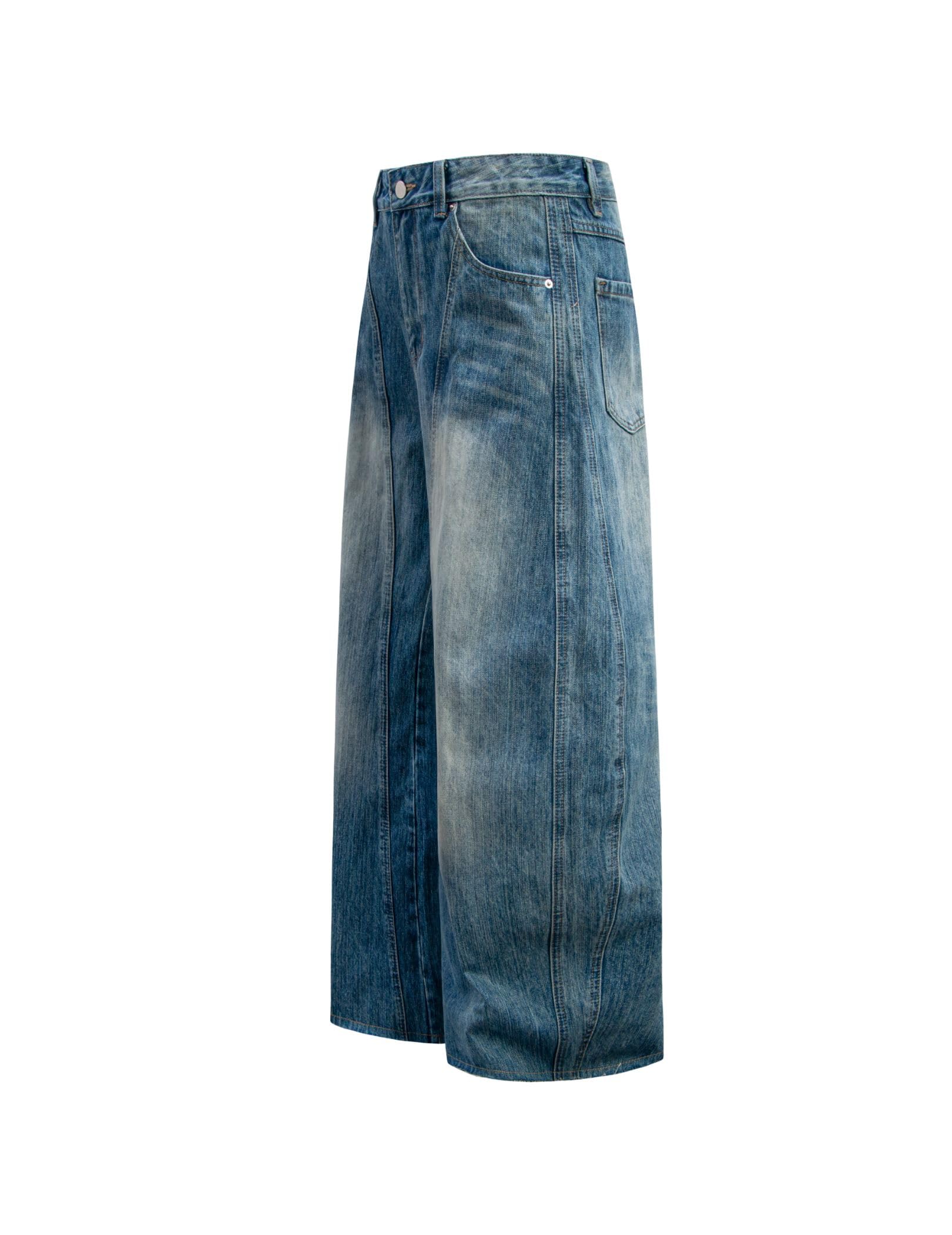 Aelfric Eden Baggy Barrel Jeans Wide Leg Denim Retro Washed Straight Leg Jeans Unisex Casual Y2k Streetwear Pants Trouser - Image 3