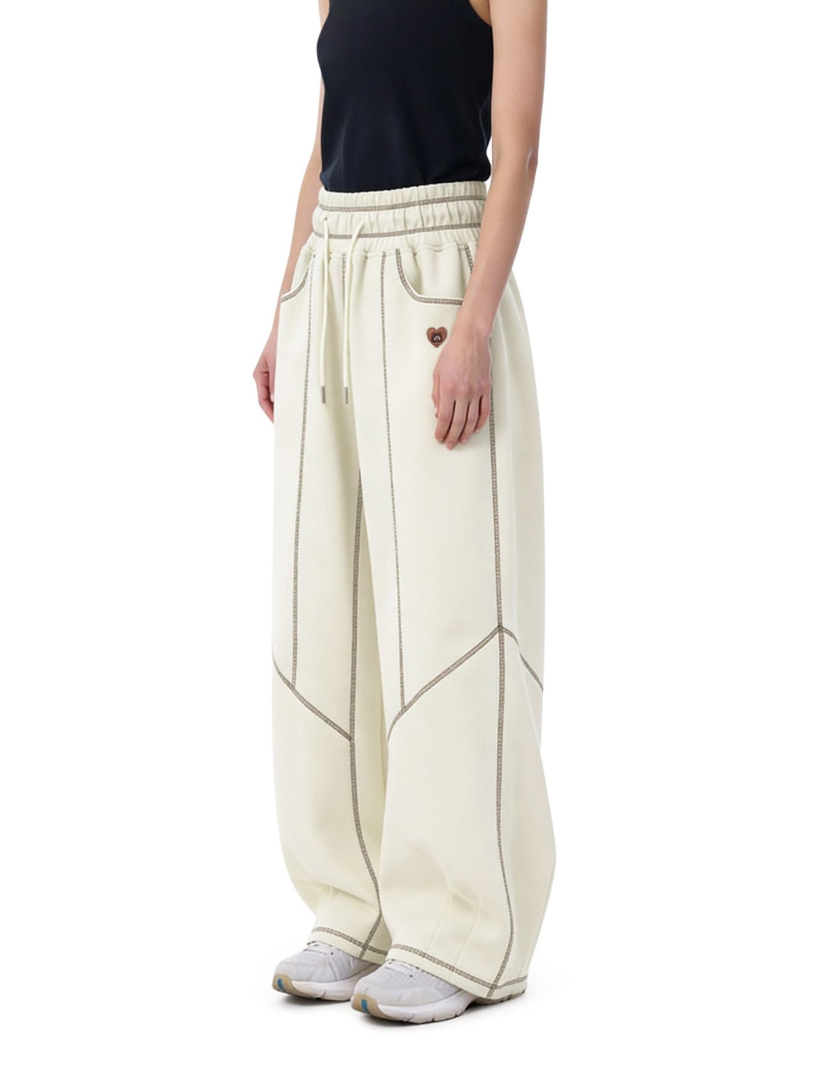 Aelfric Eden Baggy Barrel Sweatpants for Womens High Waisted Wide Leg Pants Drawstring Athletic Lantern Trouser - Image 4