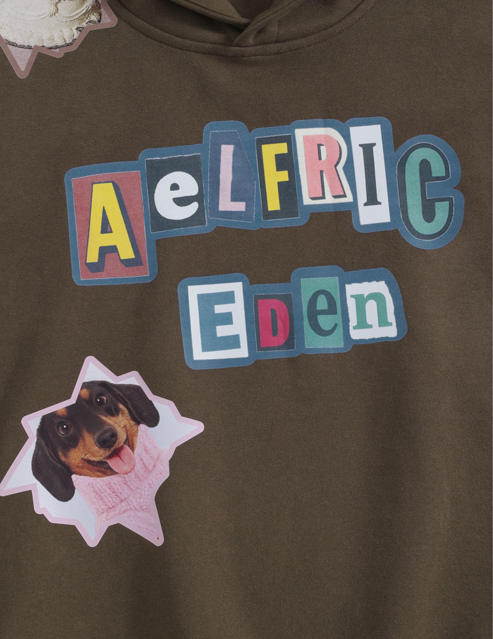 Aelfric Eden Boxy Dachshund Sticker Pullover Hoodie Print Hooded Sweatshirt Unisex Casual Y2K Street Baggy Long Sleeve Tops - Image 5