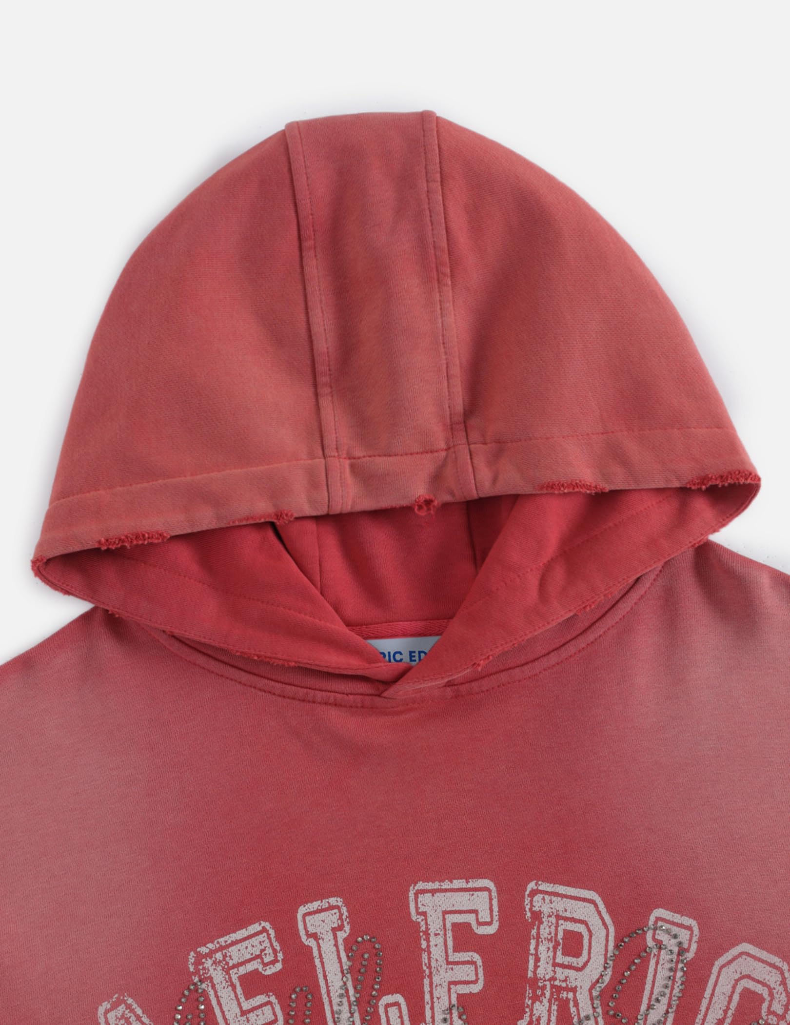 Aelfric Eden Boxy Rhinestone 77 Graphic Hoodie Vintage Distressed Pullover Unisex Streetwear with Pockets - Image 6