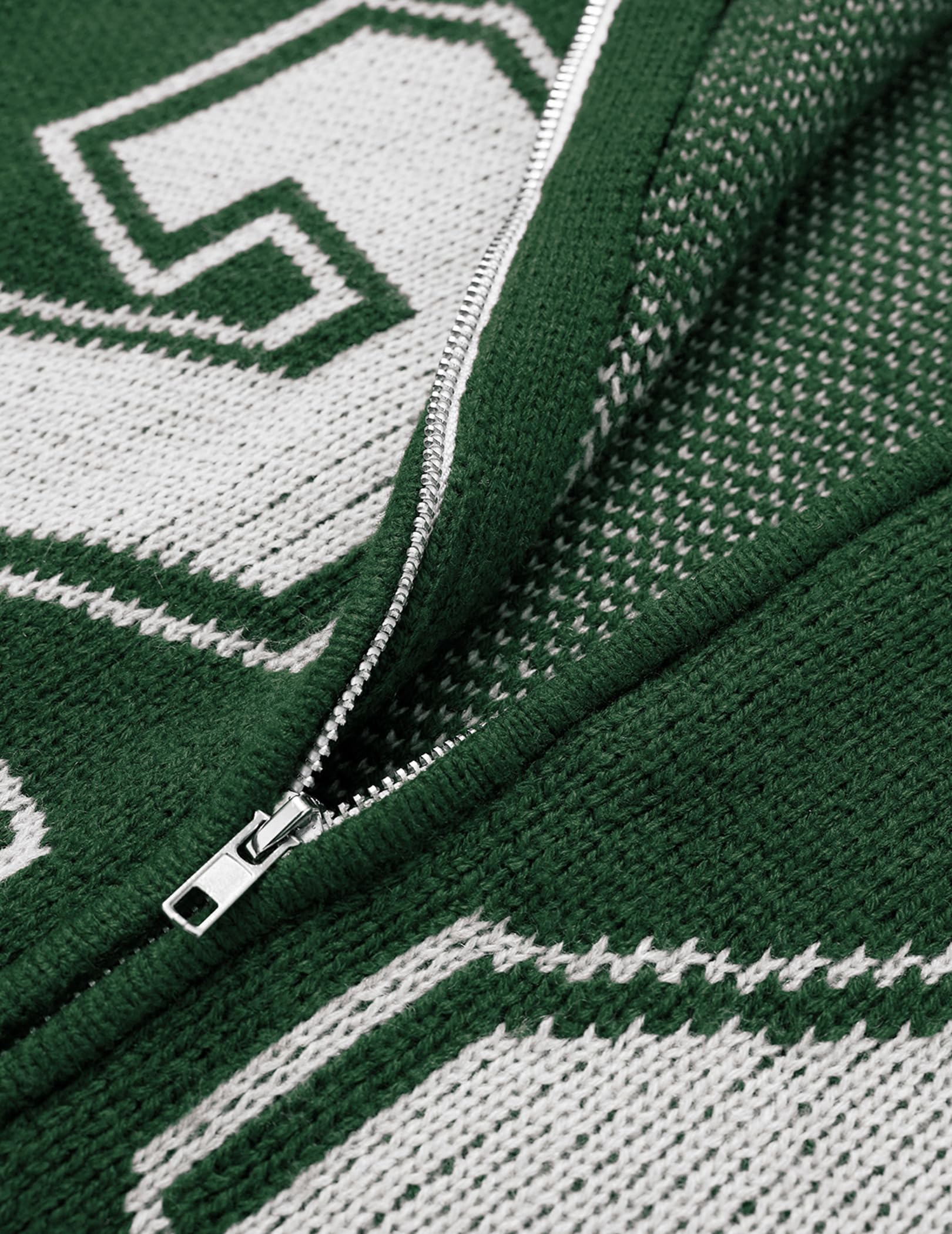 Aelfric Eden Cardigan Sweaters for Women Zip Up Oversized Knit Cardigans Long Sleeve Contrast Color Number Sweater Coat - Image 3