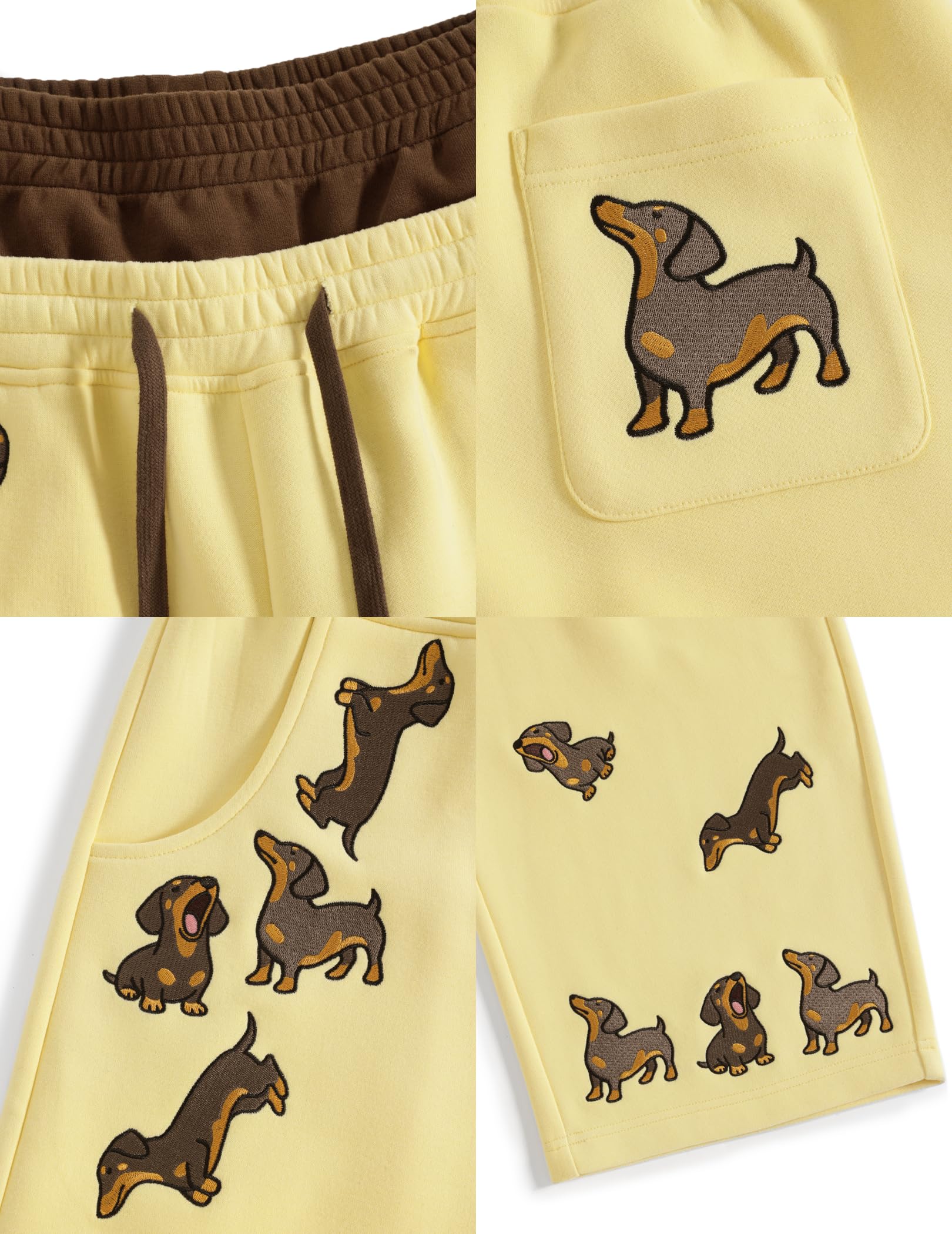 Aelfric Eden Dachshund Baggy Sweatpants Double Waist Wide Leg Sweatpants Unisex Y2k Casual Pants Trousers - Image 5