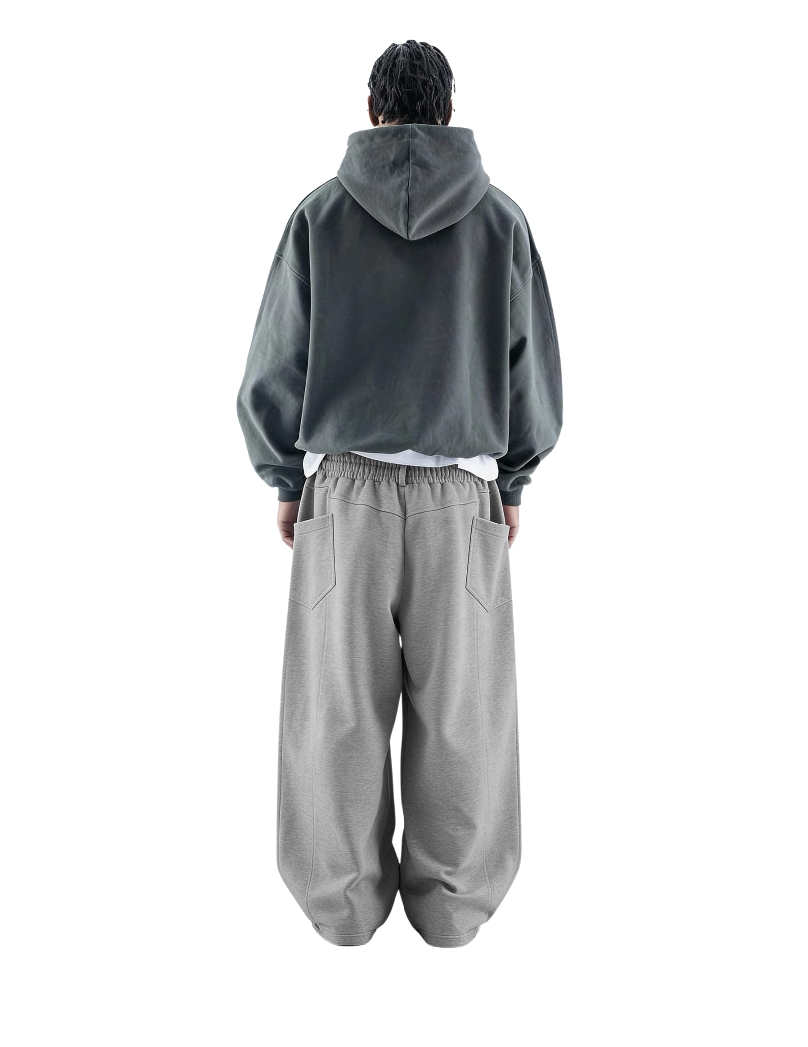 Aelfric Eden Dachshund Keychain Baggy Sweatpants Wide Leg Barrel Pants Loose Casual Elastic Waist Trouser Unisex - Image 3