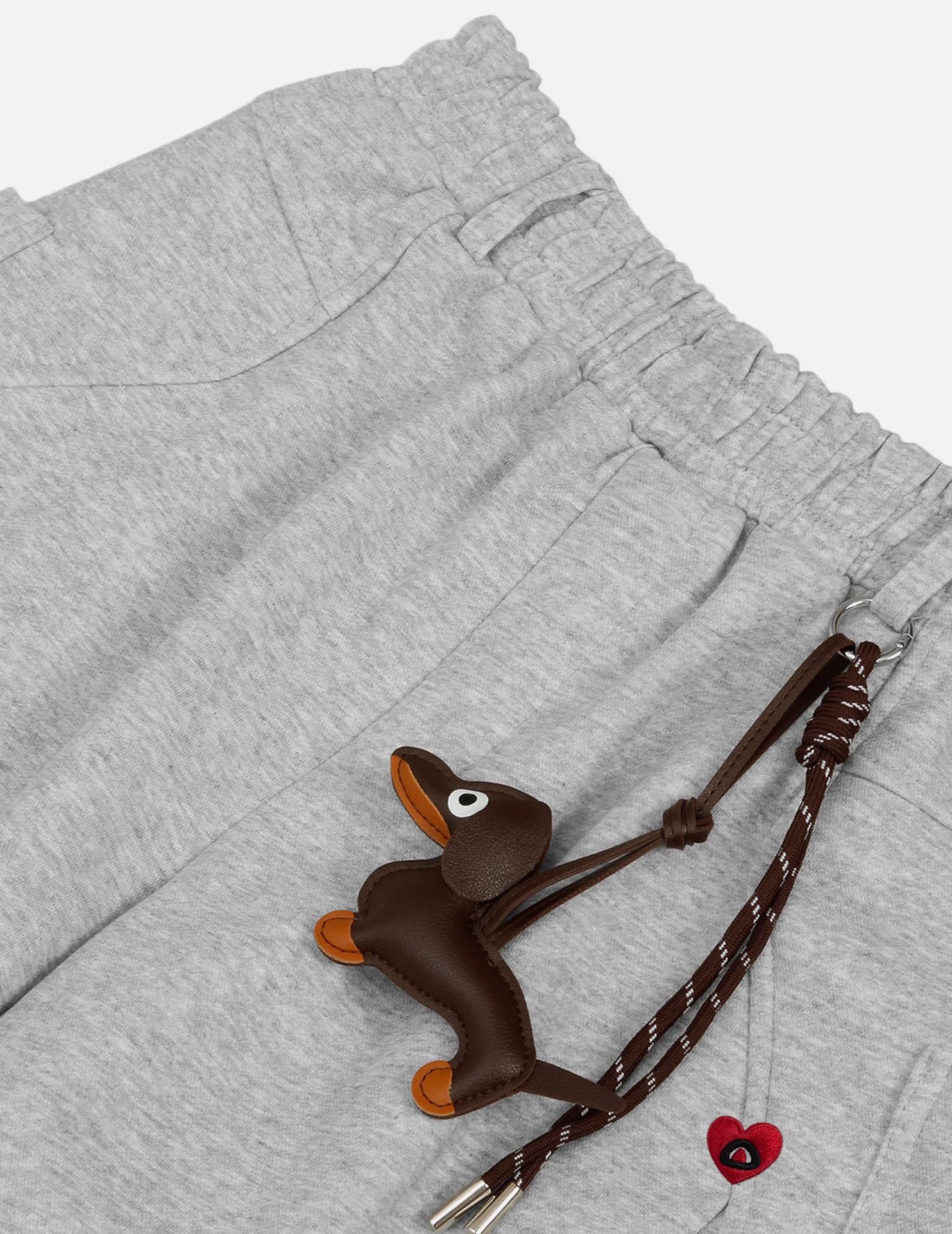 Aelfric Eden Dachshund Keychain Baggy Sweatpants Wide Leg Barrel Pants Loose Casual Elastic Waist Trouser Unisex - Image 7