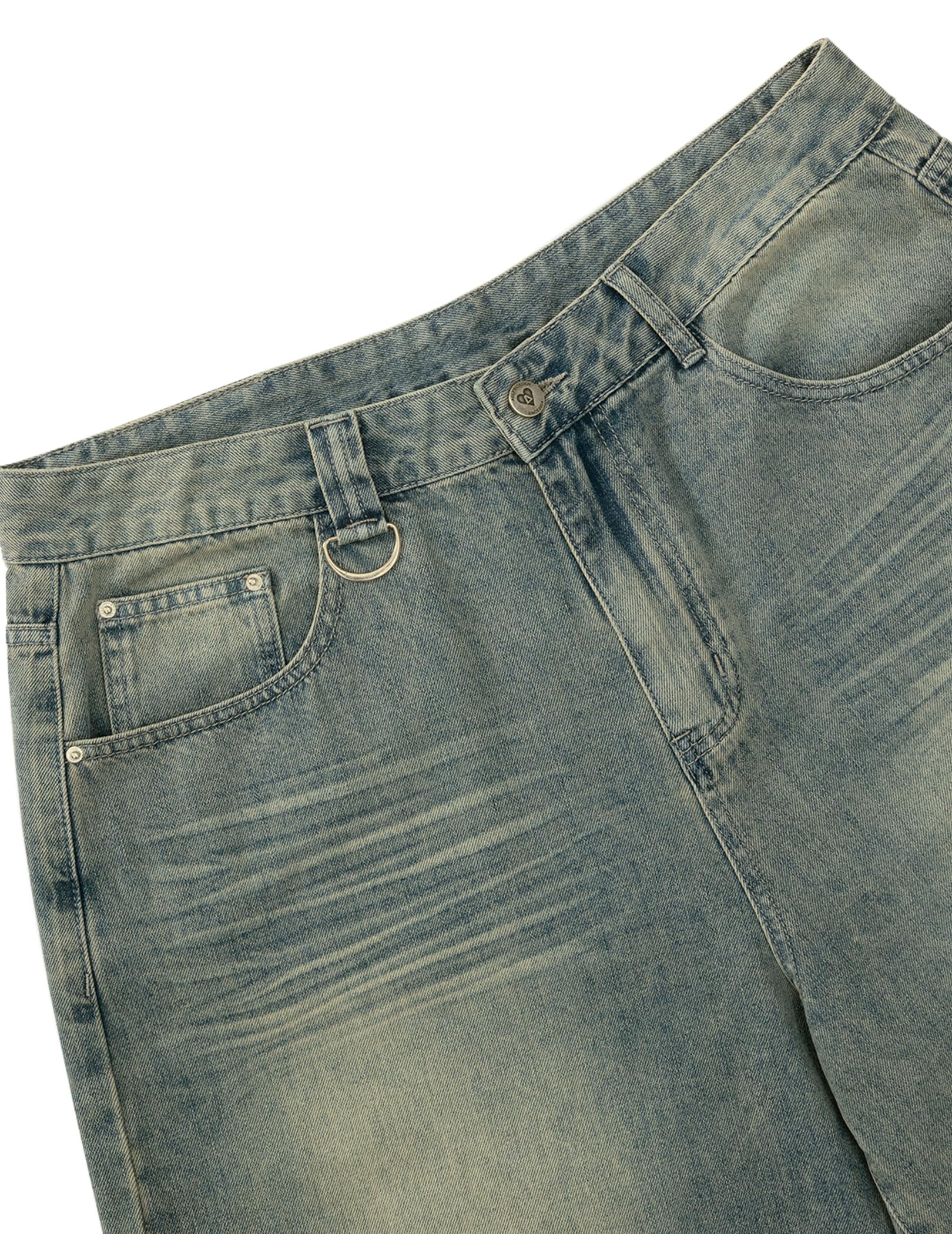 Aelfric Eden Denim Shorts Mens Solid Washed Longline Jorts Baggy Jorts Casual Streetwear Y2K Jean Shorts - Image 5