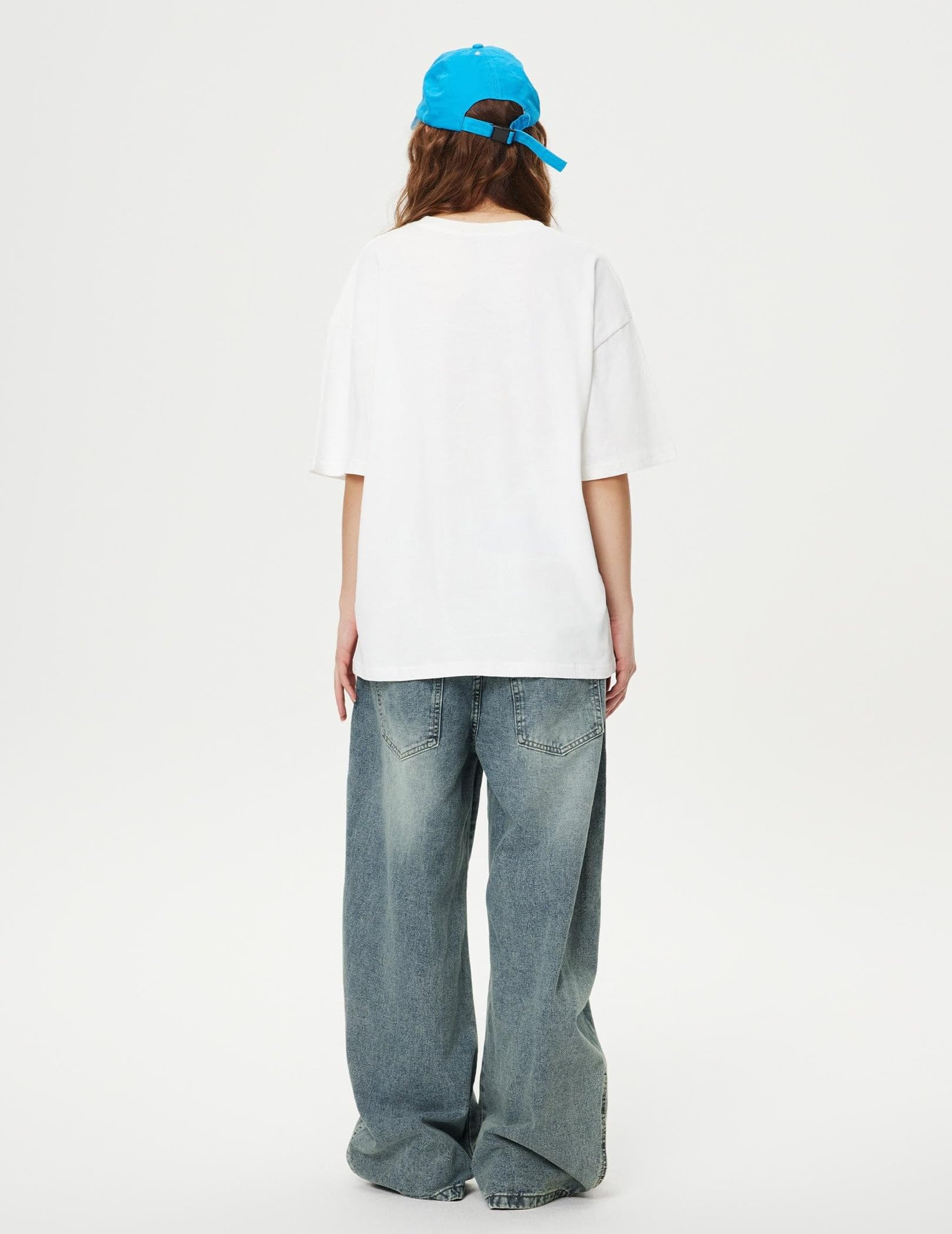 Aelfric Eden Double Waist Loose Sagging Jeans Baggy Denim Pants High Waist Stretchy Straight Wide Leg Jeans - Image 6