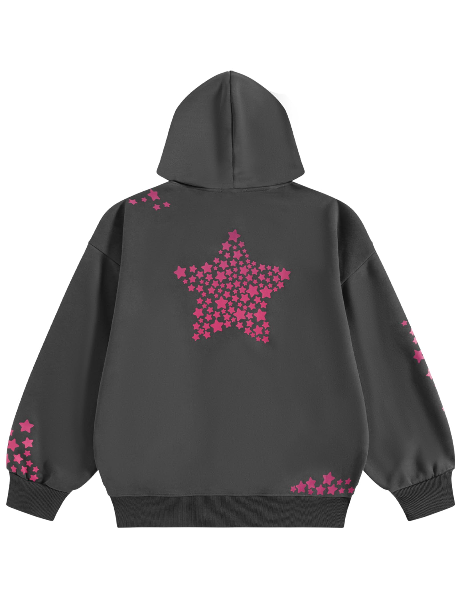 Aelfric Eden Eden Womens Star Graphic Hoodies Unisex Oversized Hoodie Pullover Y2K Hooded Sweatshirt with Pockets - Image 4