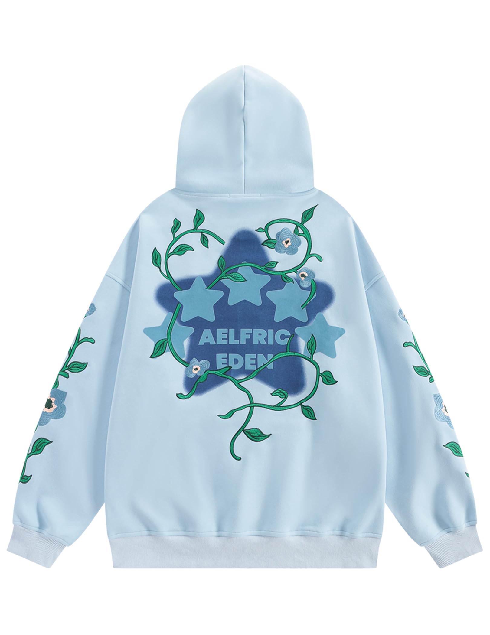 Aelfric Eden Floral Eden Star Pullover Hoodie Embroidery Graphic Hoodies Y2K Oversized Hooded Sweatshirt - Image 8