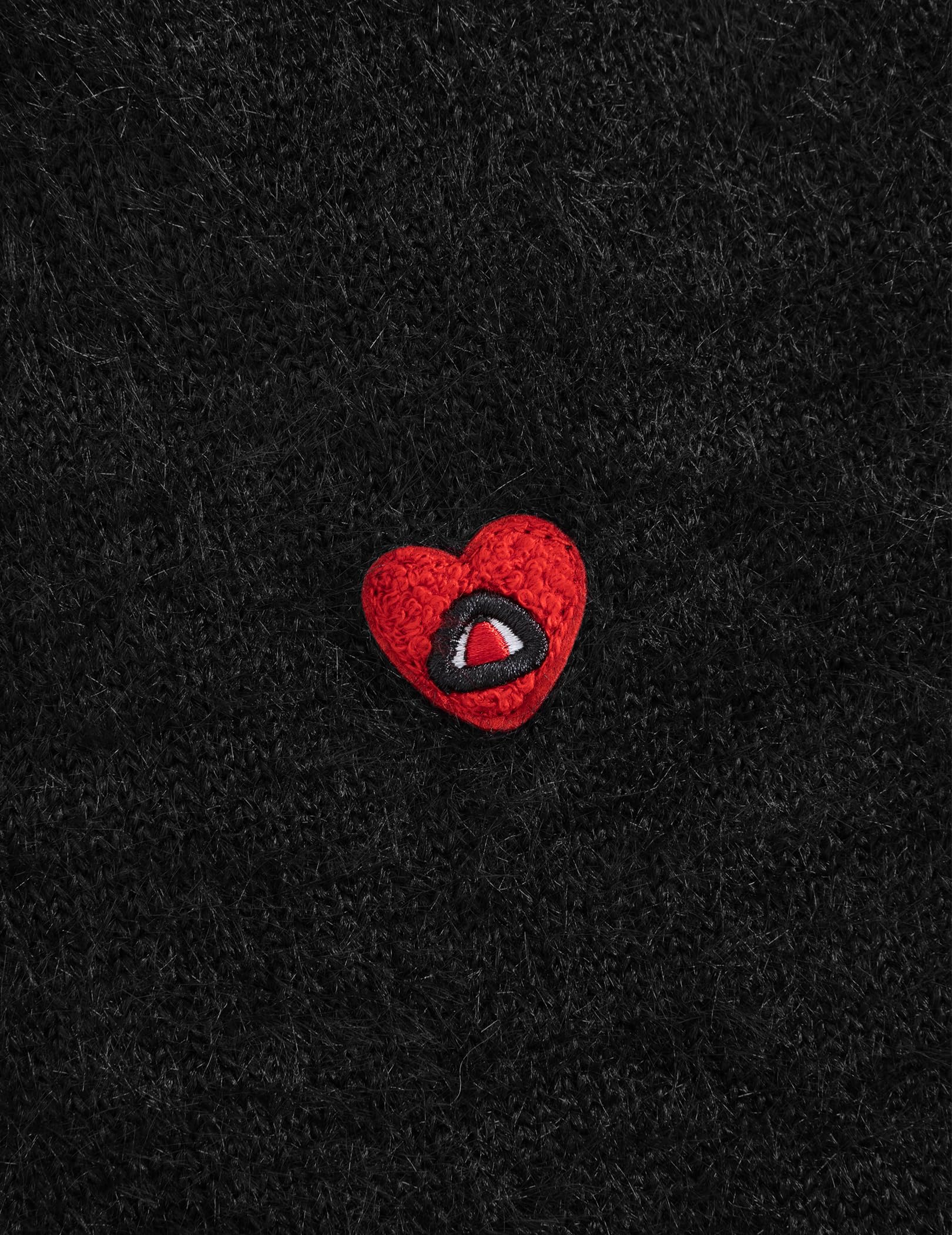 Aelfric Eden Fuzzy Soft Sweaters Mohair Oversized Solid Sweaters Mock Neck Knit Casual Pullover Trendy Outfits Blue - Image 3