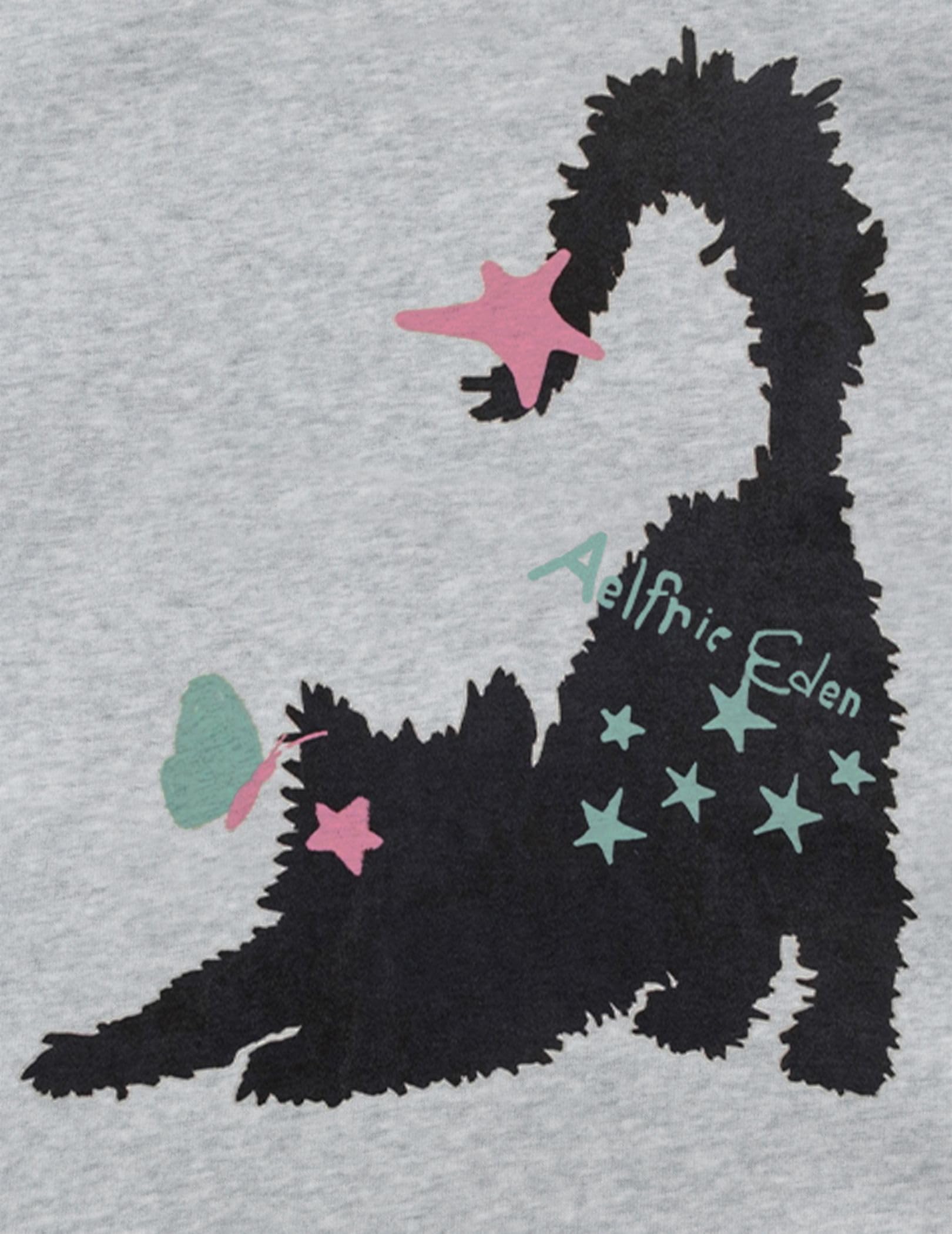 Aelfric Eden Kitten Graphic Pullover Hoodie Women Print Hooded Y2k Unisex Oversized Casual Sweatshirt Street Y2K Baggy Tops - Image 3