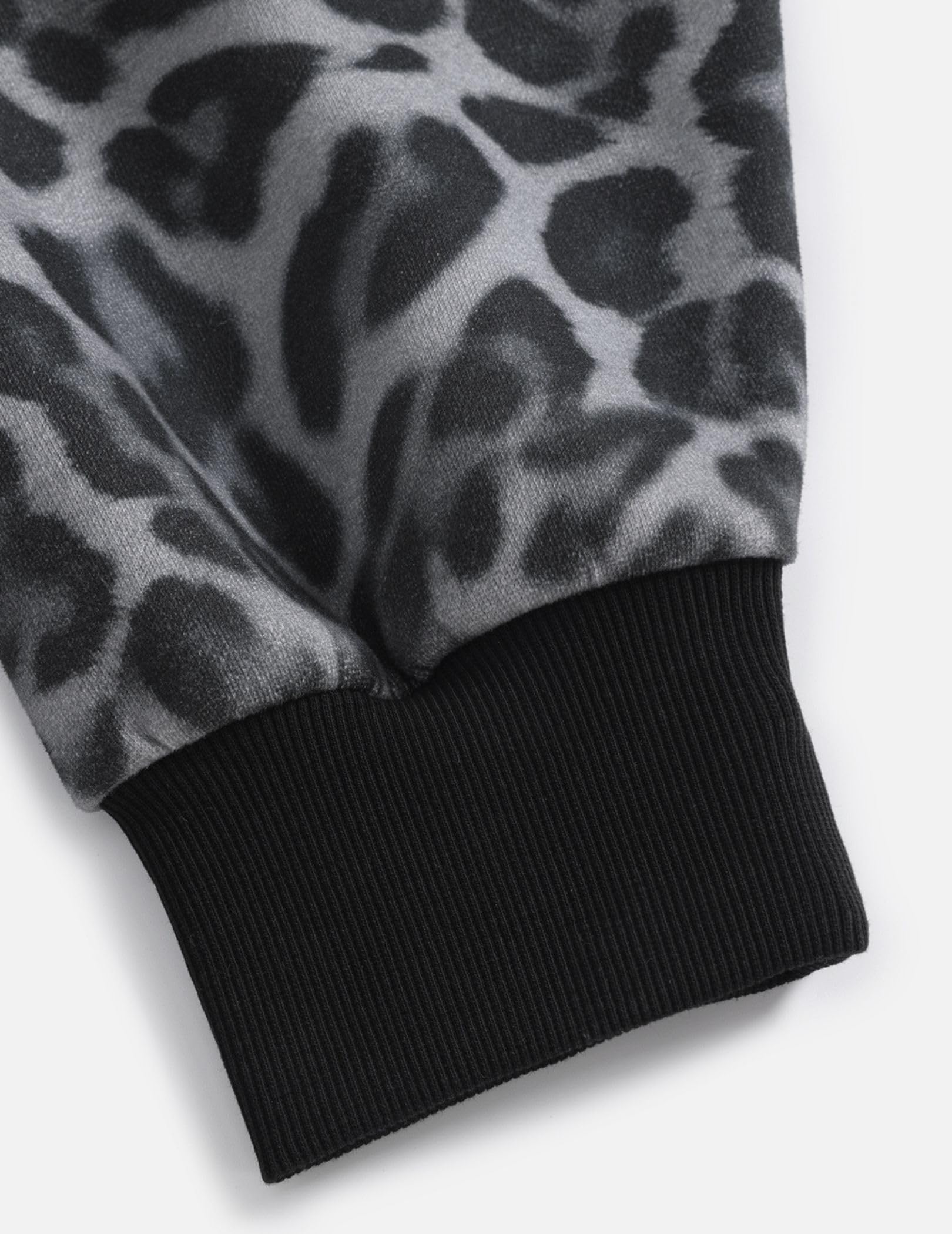 Aelfric Eden Leopard Print Zip Up Hoodie Cropped Oversized Sweatshirts Boxy Casual Jackets Streetwear Clothes - Image 4