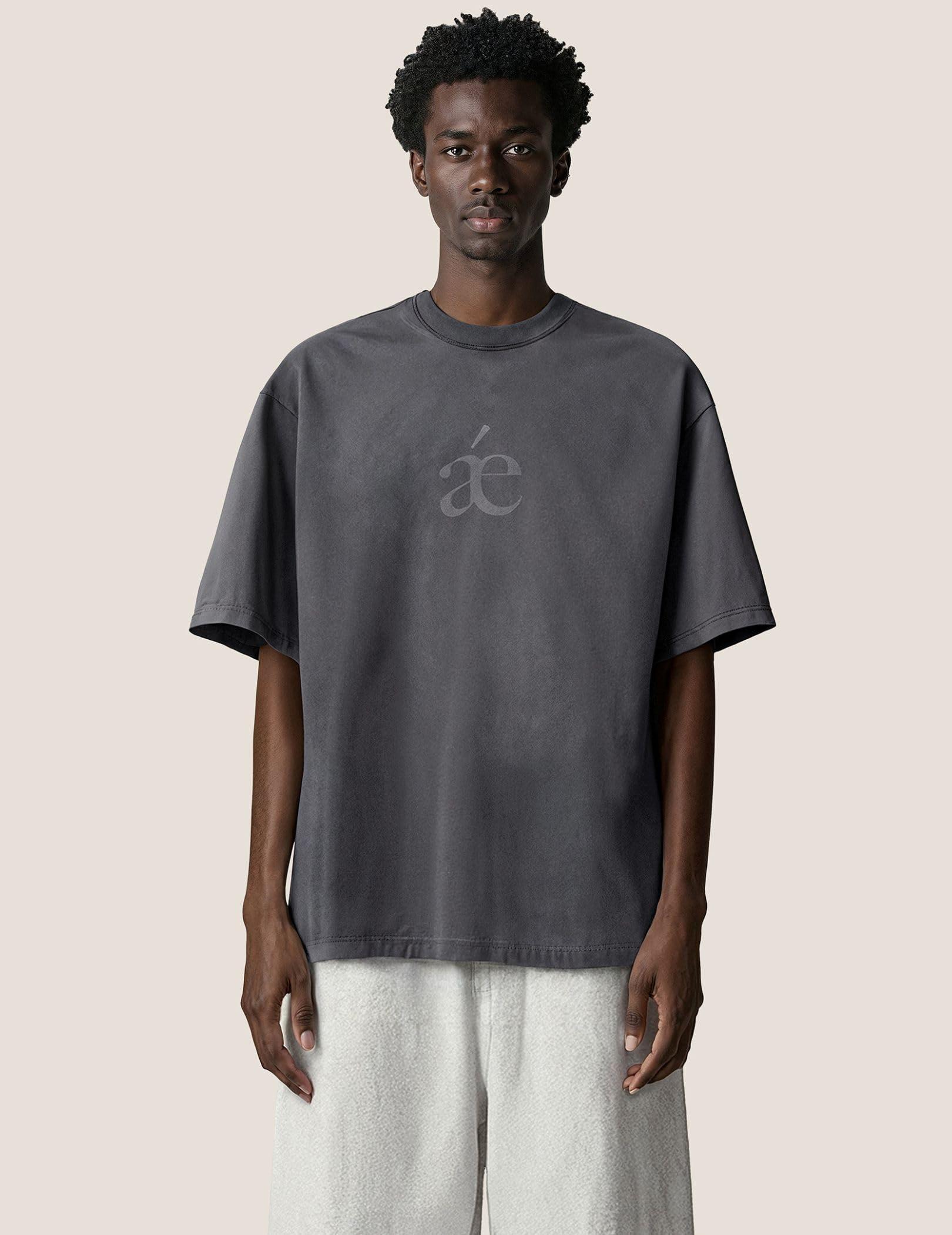 Aelfric Eden Mens Acid Wash T Shirts Oversized Heavyweight Cotton Vintage Tees Streetwear Casual Short Sleeve Tops - Image 3