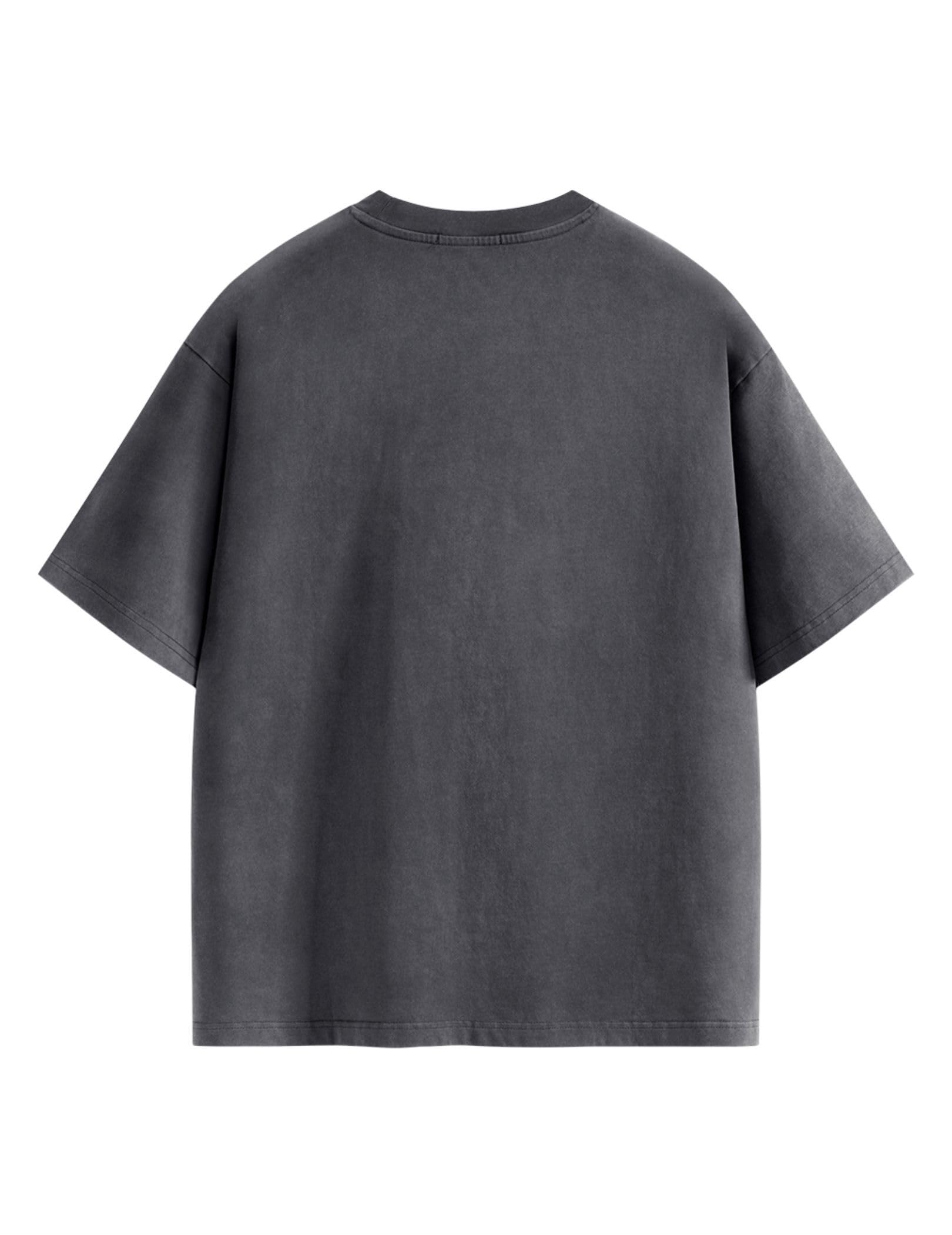 Aelfric Eden Mens Acid Wash T Shirts Oversized Heavyweight Cotton Vintage Tees Streetwear Casual Short Sleeve Tops - Image 9