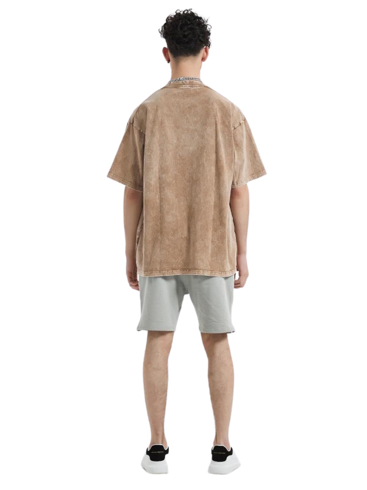 Aelfric Eden Mens Cotton T-Shirts Oversized Unisex Short Sleeves Wash Baggy Casual Tees Workout Solid Summer Tops - Image 4