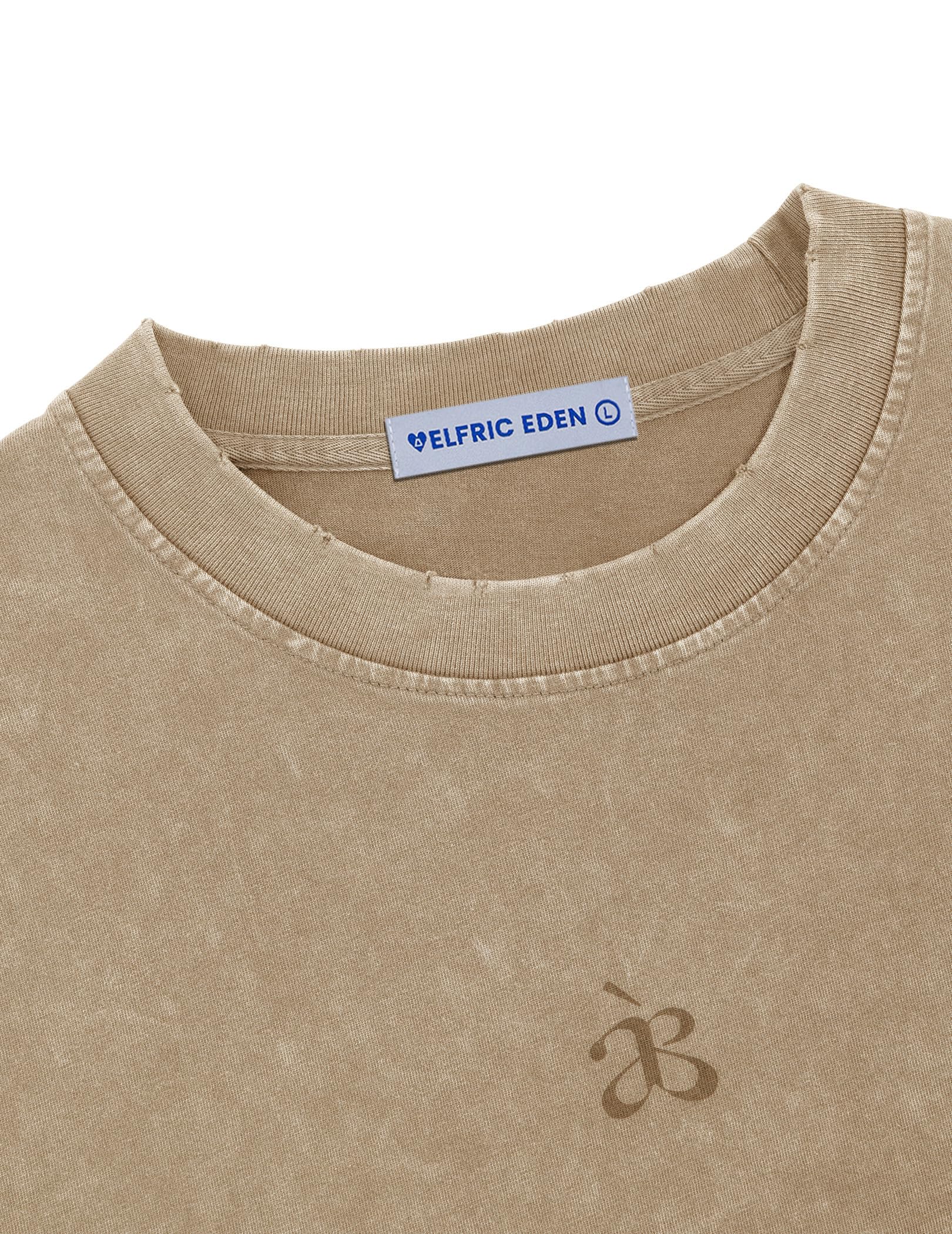 Aelfric Eden Mens Oversized T Shirt Heavyweight Cotton Shirts Washed Vintage Tees Short Sleeve Tops - Image 7