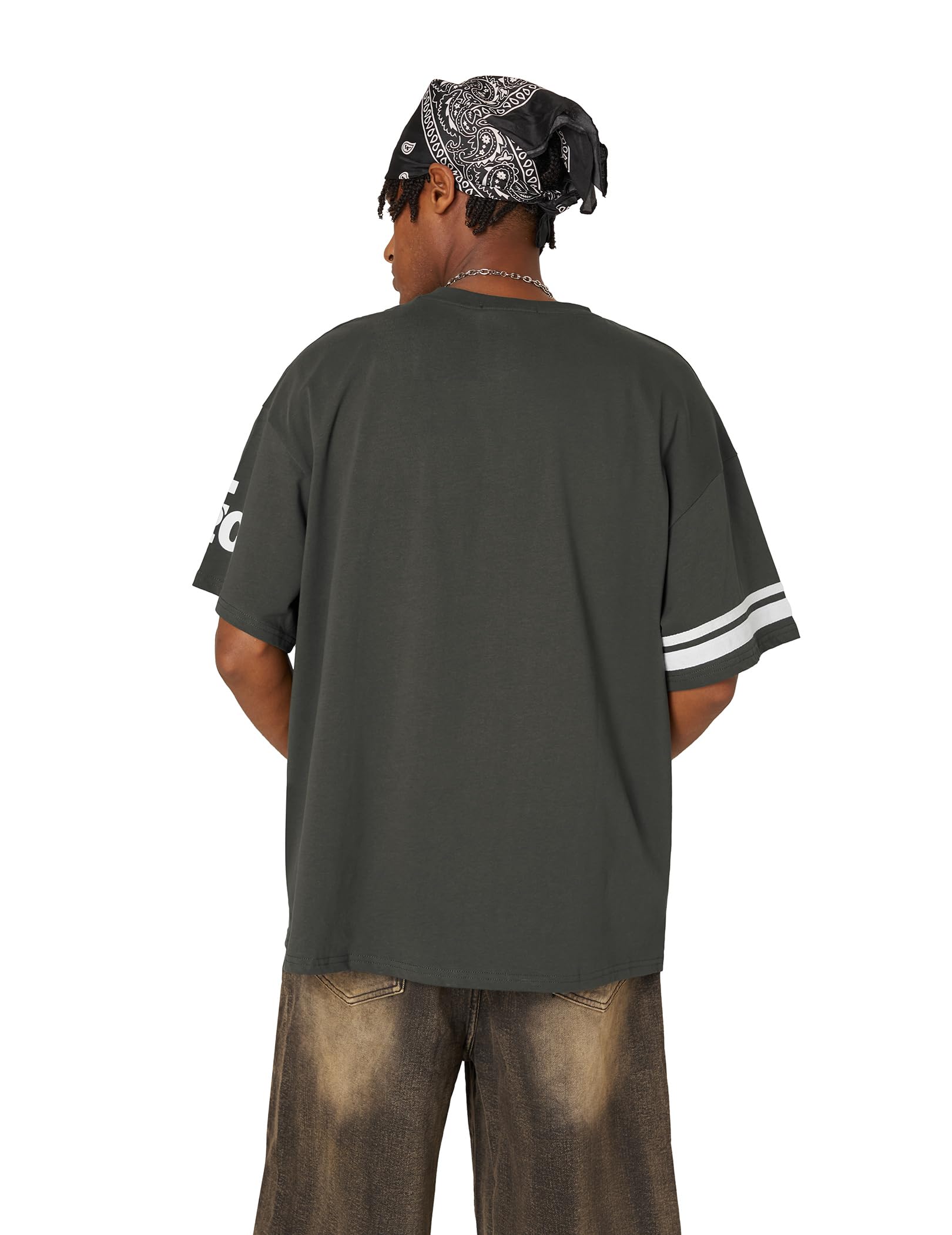 Aelfric Eden Mens Oversized T Shirt Y2k Baggy Number Shirts Graphic Tees Cotton Crewneck Short Sleeve Streetwear - Image 3