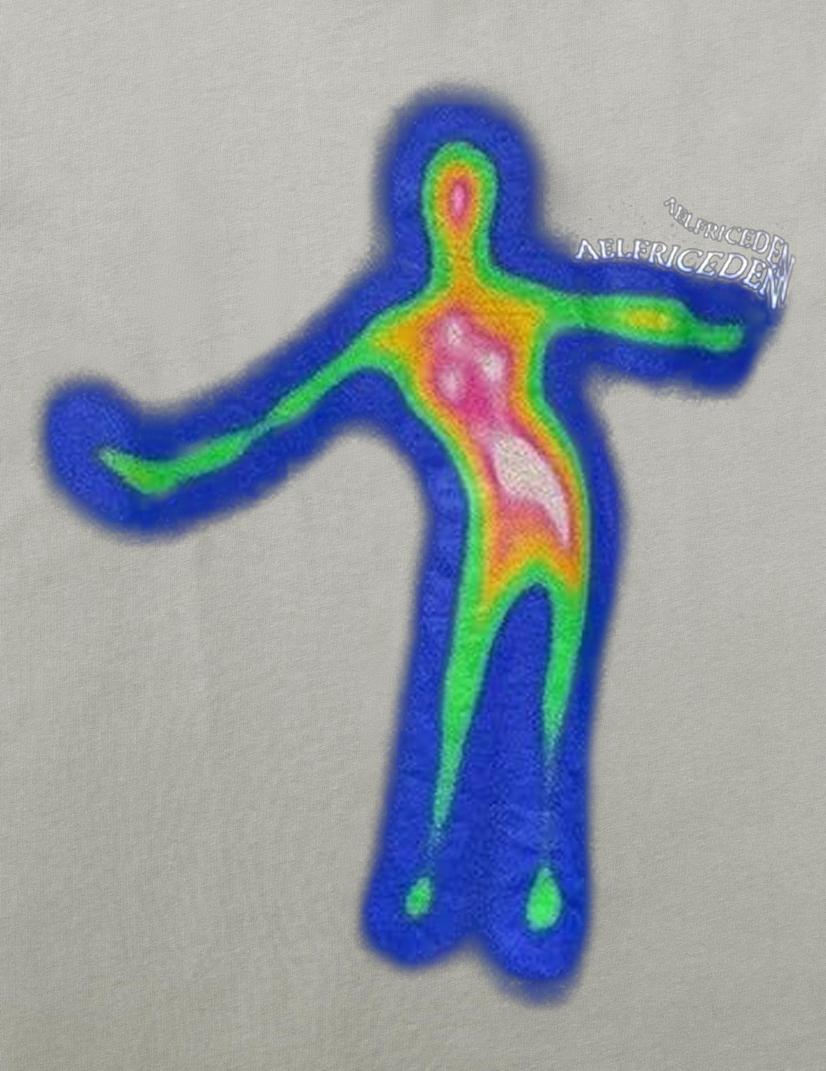 Aelfric Eden Mens Oversized T Shirts Tees Distorted Portrait Print Crew Neck Cotton Tops Streetwear Casual Shirt - Image 4