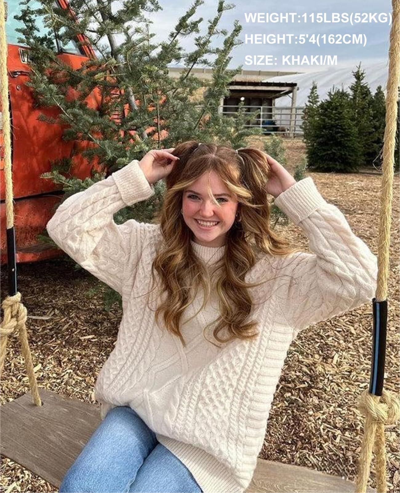 Aelfric Eden Oversized Knit Sweater Solid Vintage Pullover Sweater Unisex Woven Crewneck Knitted Tops - Image 3