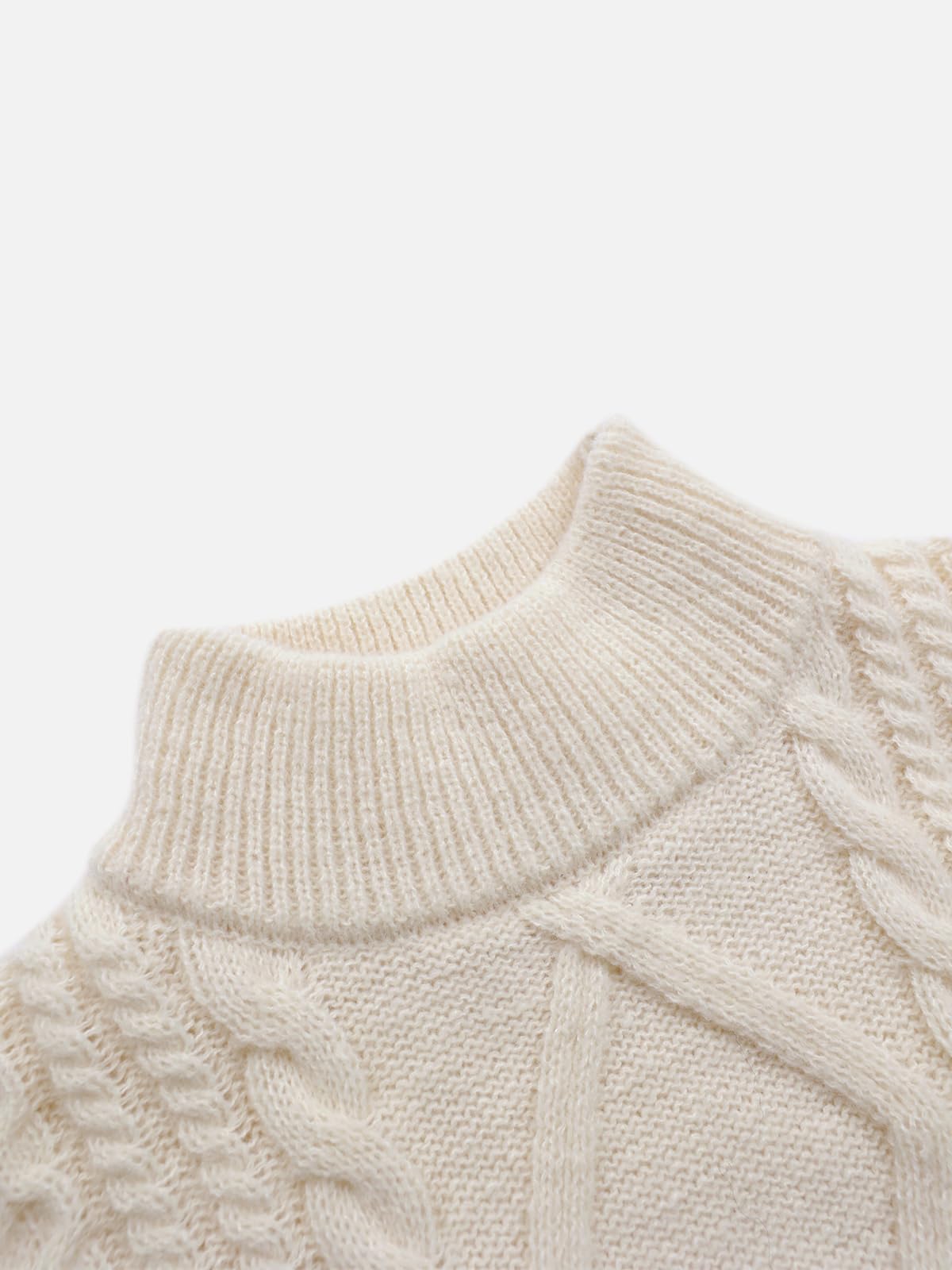 Aelfric Eden Oversized Sweater for Women Turtleneck Long Sleeve Sweater Arctic Velvet Knit Pullover - Image 4