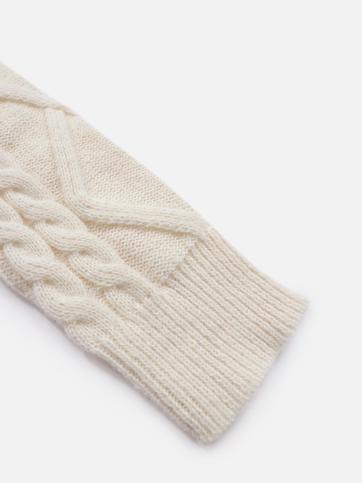 Aelfric Eden Oversized Sweater for Women Turtleneck Long Sleeve Sweater Arctic Velvet Knit Pullover - Image 5