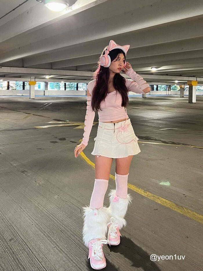 Aelfric Eden Pink Platform Leather Lace-up Sneakers Color Blocking Patchwork Skate Shoes Y2K Aesthetic Fashion Walking Shoes - Image 3