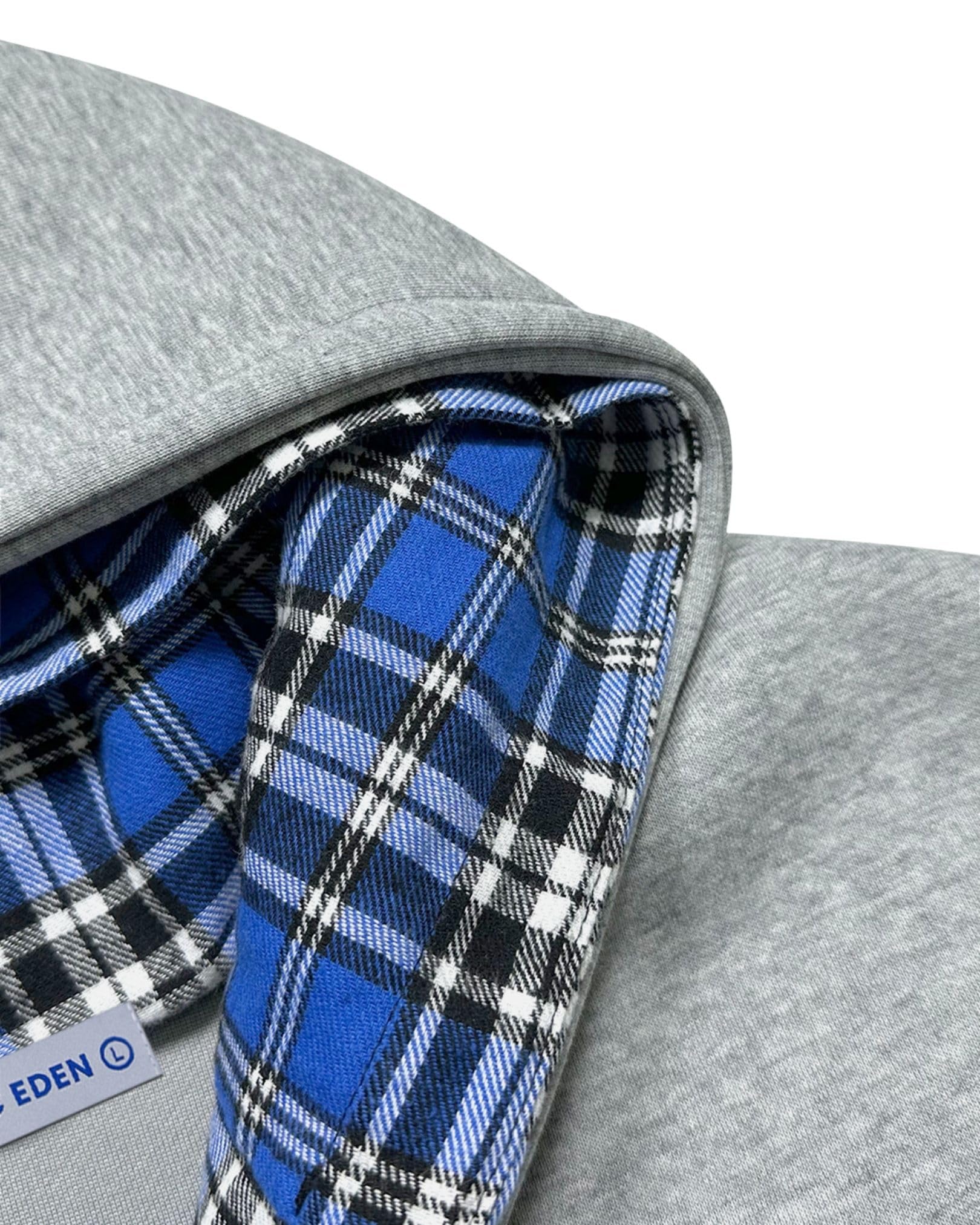 Aelfric Eden Plaid Double Layer Zip Up Hoodie Y2K Hooded Casual Sweatshirts Jackets Unisex - Image 3