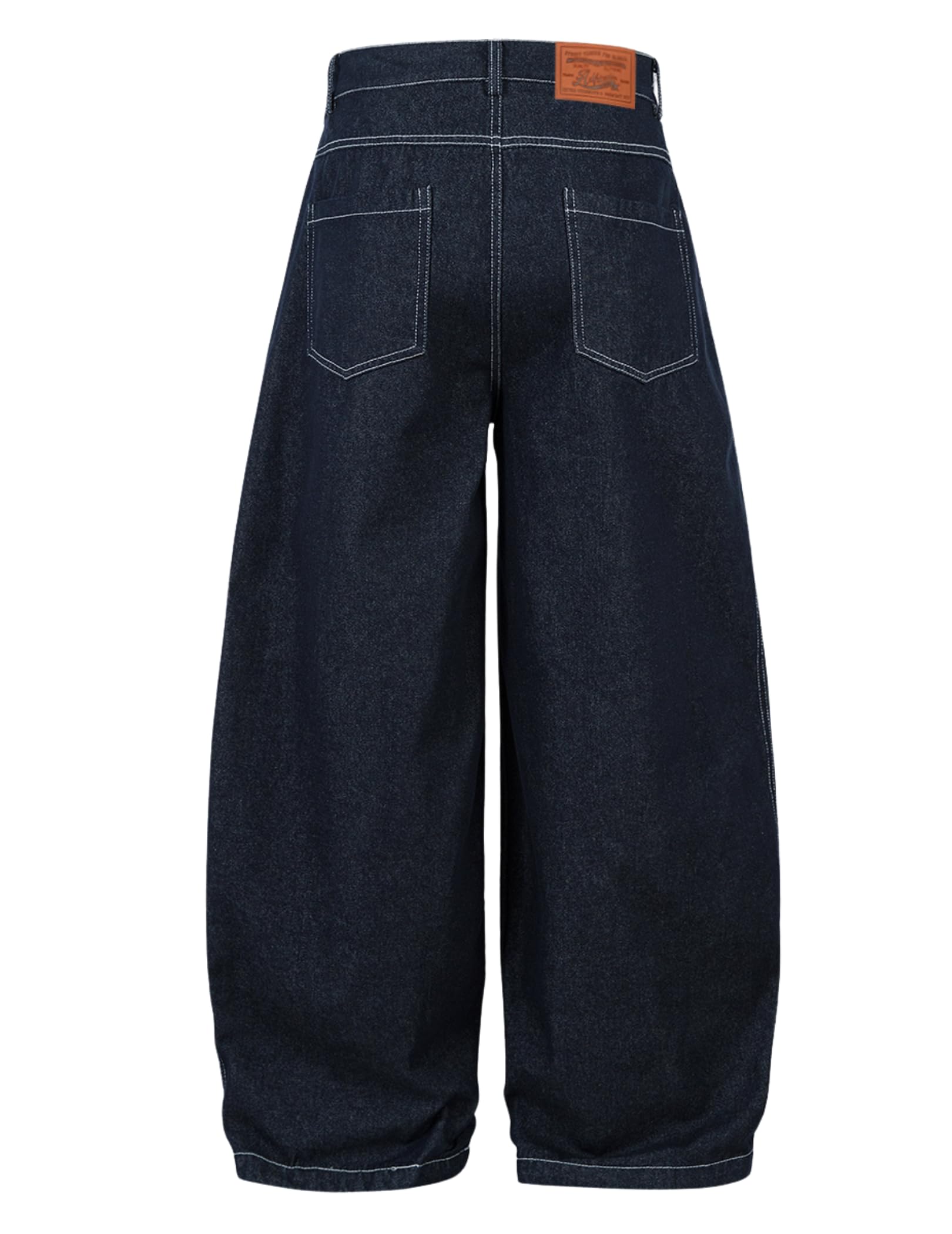 Aelfric Eden Pleated Barrel Jeans Baggy Wide Leg Pants Casual Y2k Streetwear Unisex Vintage Trouser - Image 3