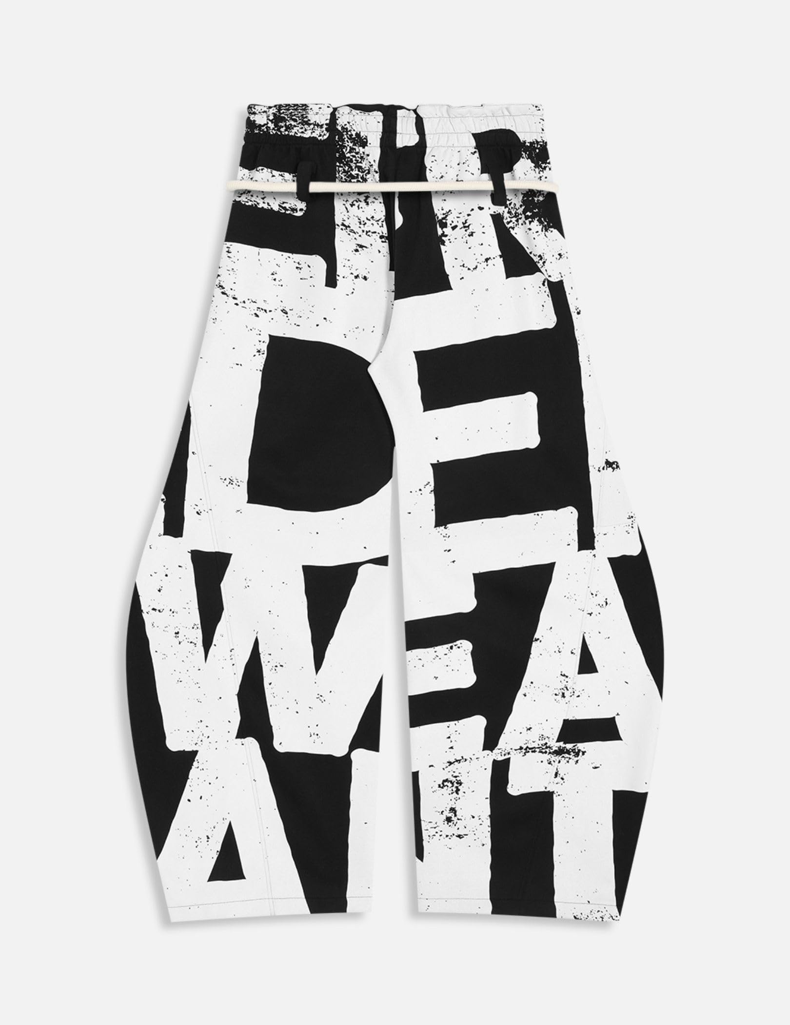 Aelfric Eden Print Baggy Barrel Sweatpants Wide Leg Pants for Women Men Casual Elastic Waist Unisex Graphic Lantern Trouser - Image 3