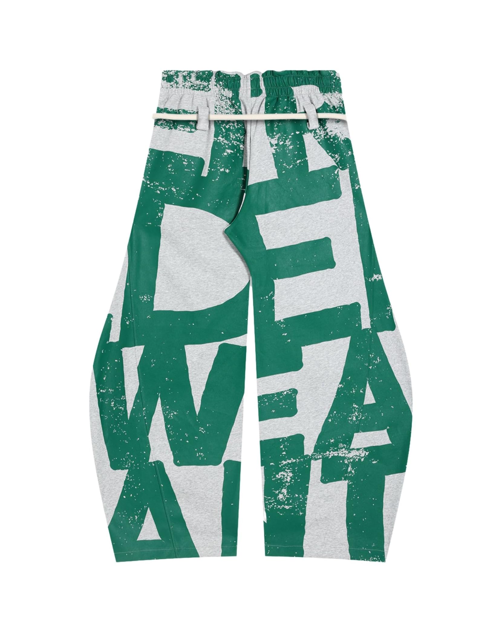 Aelfric Eden Print Baggy Barrel Sweatpants Wide Leg Pants for Women Men Casual Elastic Waist Unisex Graphic Lantern Trouser - Image 3