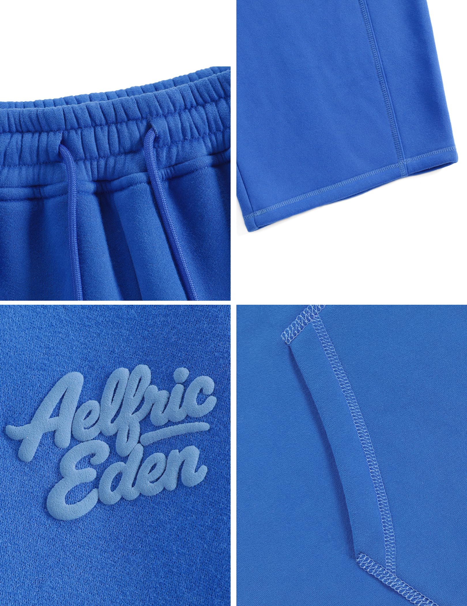 Aelfric Eden Sweatsuits Women 2 Piece Outfit Fall Fleece Tracksuit Matching Oversized Hoodies Baggy Sweatpants Set - Image 7