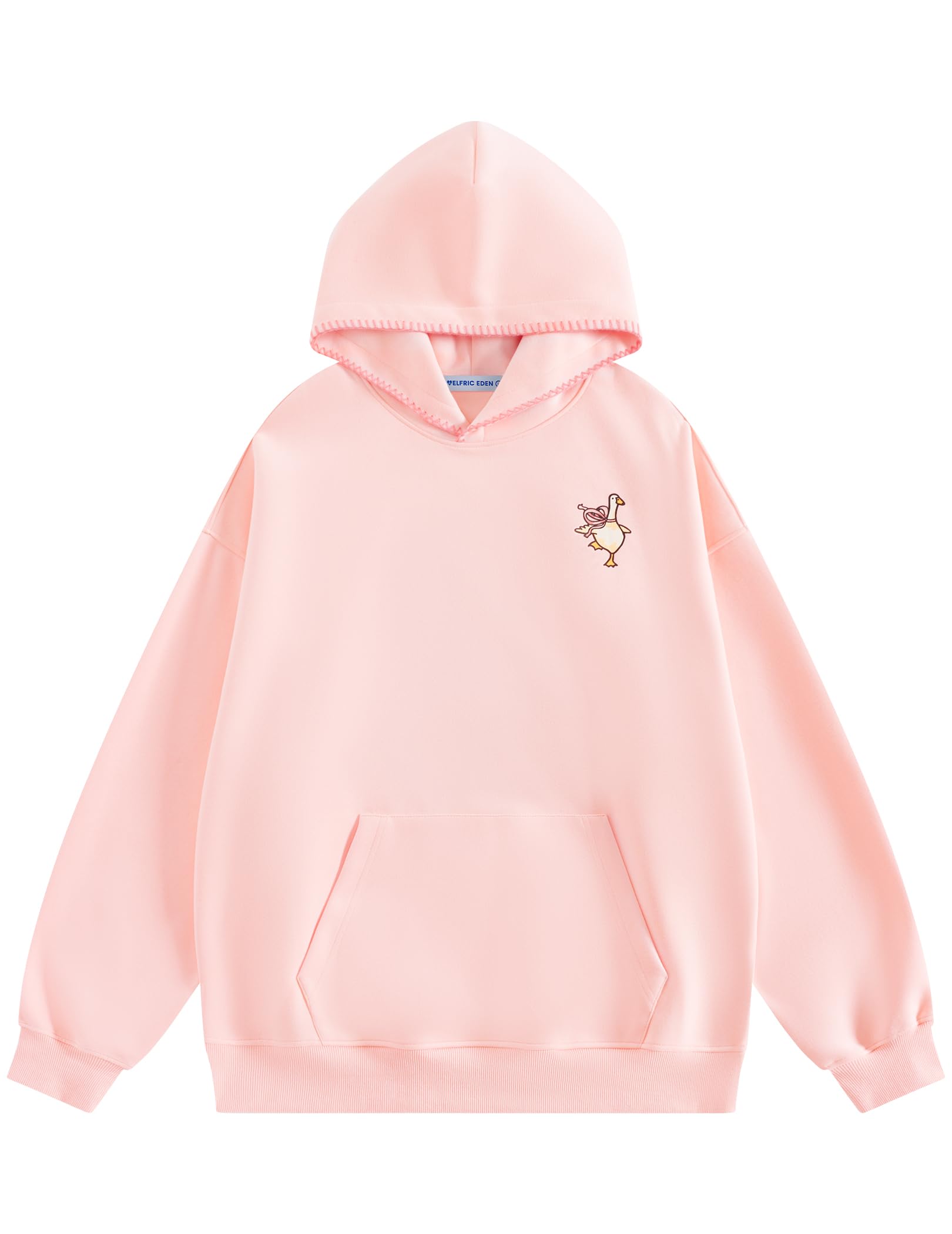 Aelfric Eden Towel Embroidery Bow Duck Pullover Hoodie Loose Cute Graphic Hoodies Y2k Hooded Sweatshirt Unisex - Image 3