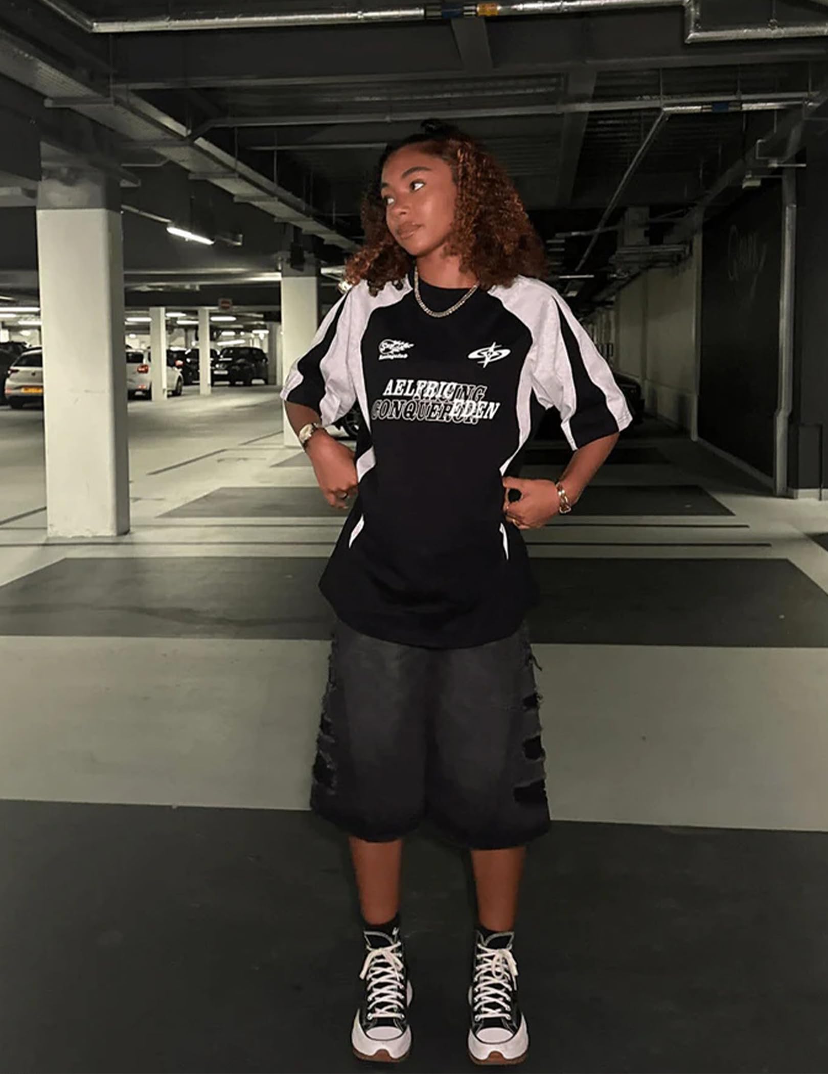 Aelfric Eden Women's Oversized Tshirts Unisex Graphic Shirts Racing Print Tees Casual Streetwear Summer Tops - Image 5