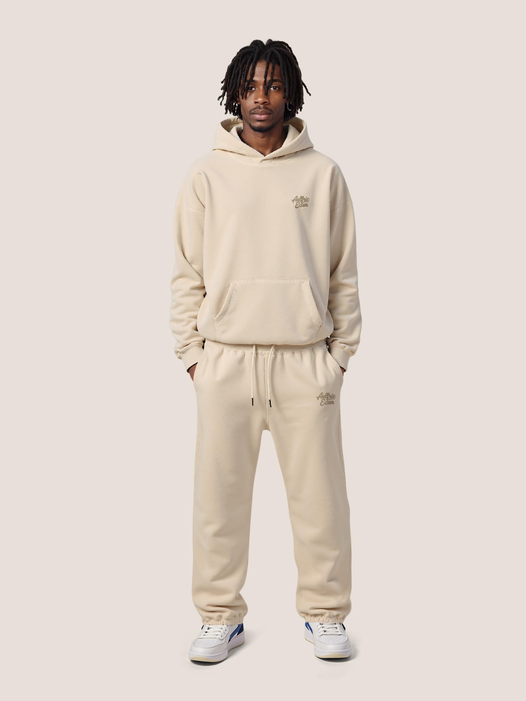 Aelfric Eden Womens 2 Piece Outfits Fleece Sweatsuit Lounge Sets Track Suits Sweat Matching Jogger Pants 2025 Fall - Image 3