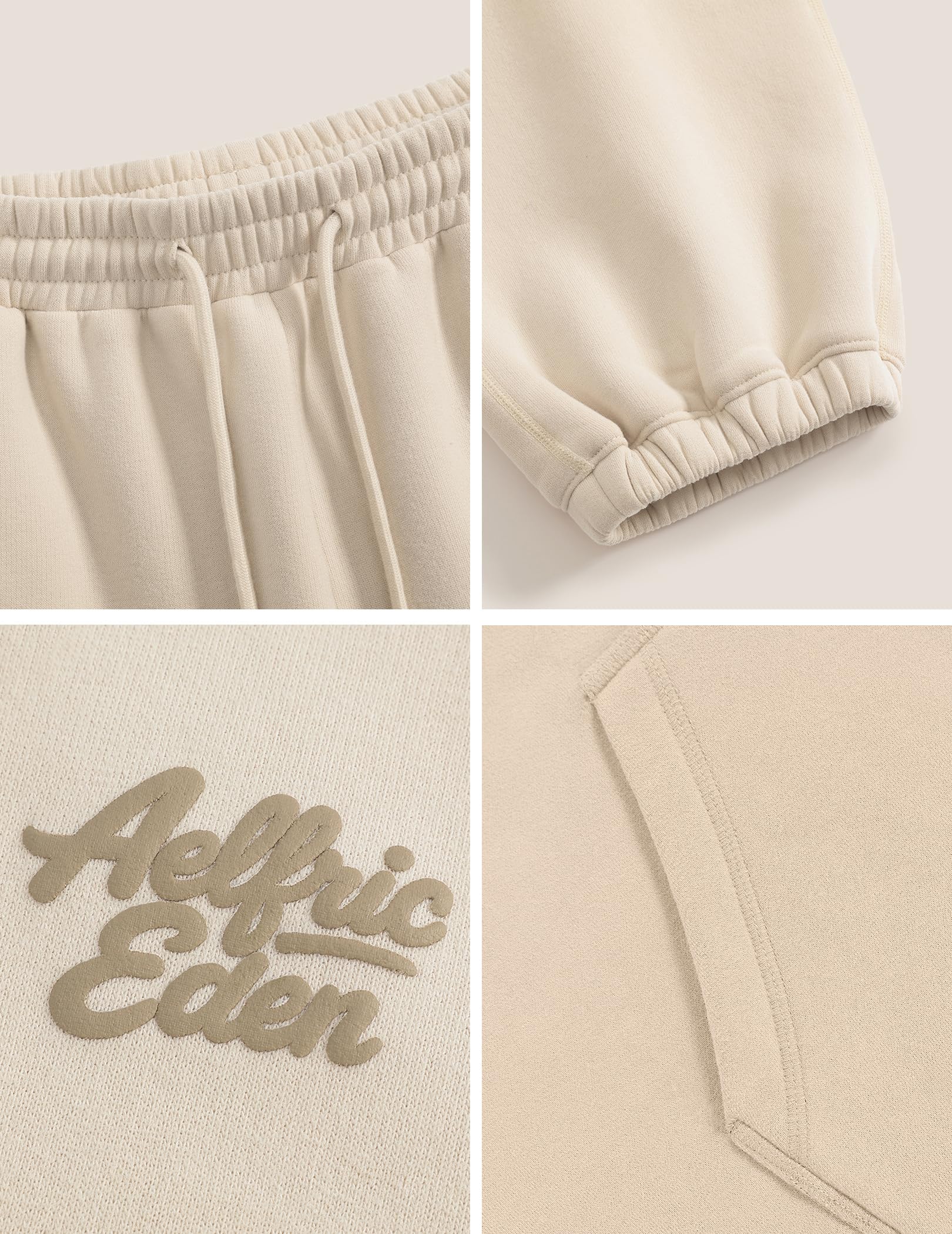 Aelfric Eden Womens 2 Piece Outfits Fleece Sweatsuit Lounge Sets Track Suits Sweat Matching Jogger Pants 2025 Fall - Image 6