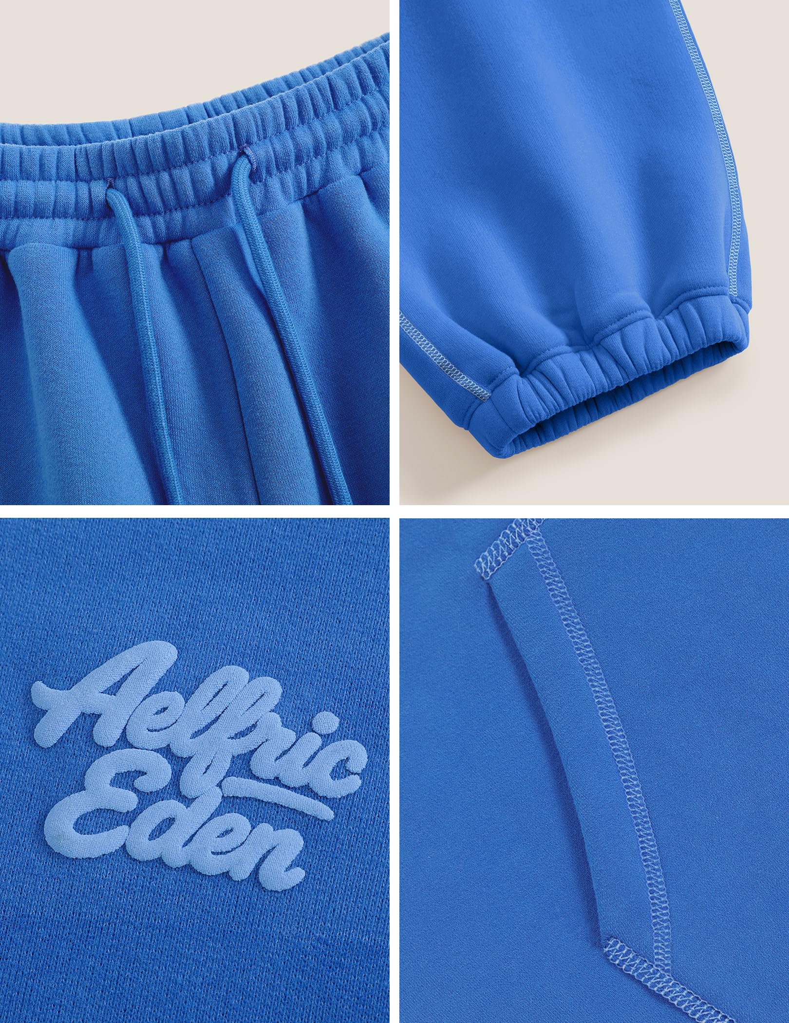 Aelfric Eden Womens 2 Piece Outfits Fleece Sweatsuit Lounge Sets Track Suits Sweat Matching Jogger Pants 2025 Fall - Image 5